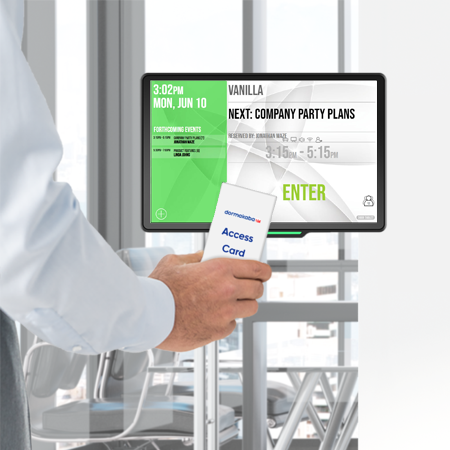 Door Tablet meeting room displays and dormakaba integration